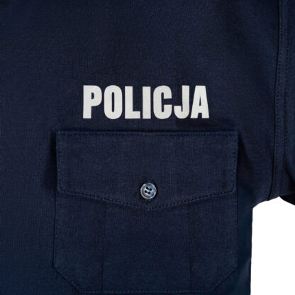 Police Men's Polo Shirt with Pennons Cotton Navy Duty Shirt - Image 6