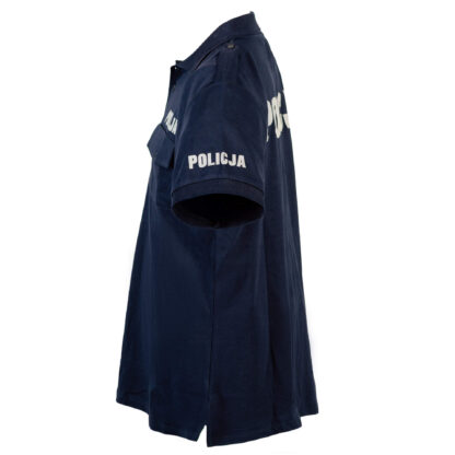 Police Men's Polo Shirt with Pennons Cotton Navy Duty Shirt - Image 5