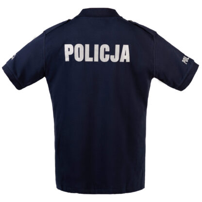 Police Men's Polo Shirt with Pennons Cotton Navy Duty Shirt - Image 4