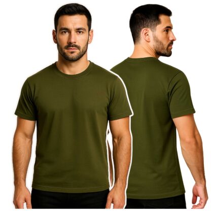 Koszulka T shirt Wojsko 100% Bawełna Khaki - obrazek 2