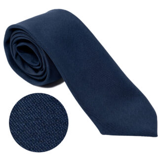 Krawat wiązany granatowy gładki Policja