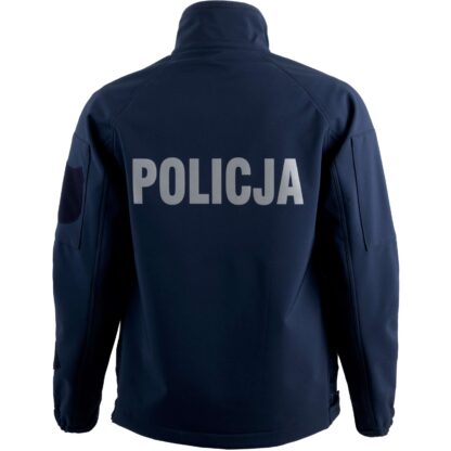 Softshell Policja Kurtka Ochronna Wodoodporna z Rzepami i Zamkami - obrazek 6