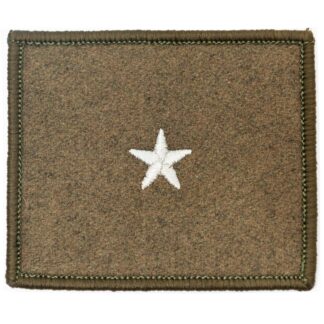 Dystynkcja na kurtkę wyjściową i wiatrówkę - rzep khaki Wojska Lądowe Chorąży