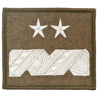 Dystynkcja na kurtkę wyjściową i wiatrówkę - rzep khaki Wojska Lądowe Generał Dywizji