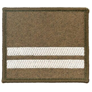 Dystynkcja na kurtkę wyjściową i wiatrówkę - rzep khaki Wojska Lądowe Kapral