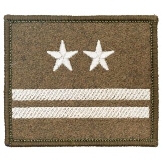 Dystynkcja na kurtkę wyjściową i wiatrówkę - rzep khaki Wojska Lądowe Podpułkownik