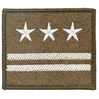 Dystynkcja na kurtkę wyjściową i wiatrówkę - rzep khaki Wojska Lądowe Pułkownik