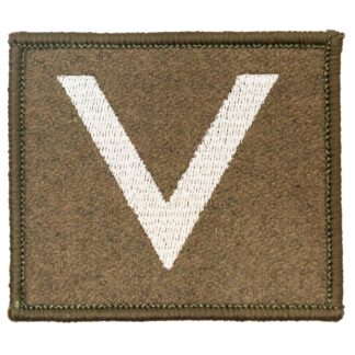 Dystynkcja na kurtkę wyjściową i wiatrówkę - rzep khaki Wojska Lądowe Sierżant