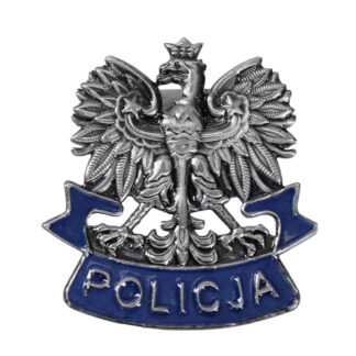 Orzeł Metalowy Policja na Czapkę Gabardynową Emblemat Galowy KGP