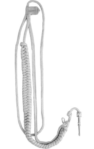 Sznur Galowy Srebrny do Munduru Galowego Oficer Młodszy i Starszy Policji / Oficer Zawodowy Sił Zbrojnych