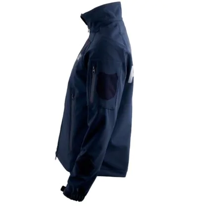 Softshell Policja Kurtka Ochronna Wodoodporna z Rzepami i Zamkami - obrazek 5